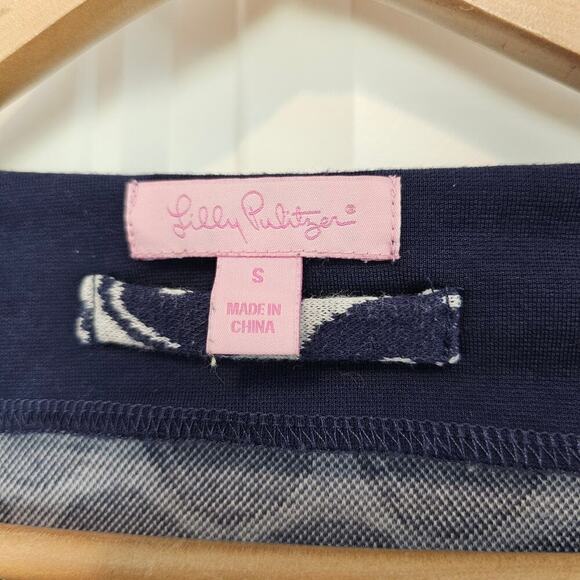 Lilly Pulitzer Jonah Sweater Dress Womens Small Blue Button Knit Short Preppy - Picture 7 of 9